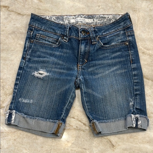 Joe’s Jeans Denim Shorts | Girls 8 | Cuffed Blue (Very Good)‎ - Picture 1 of 9